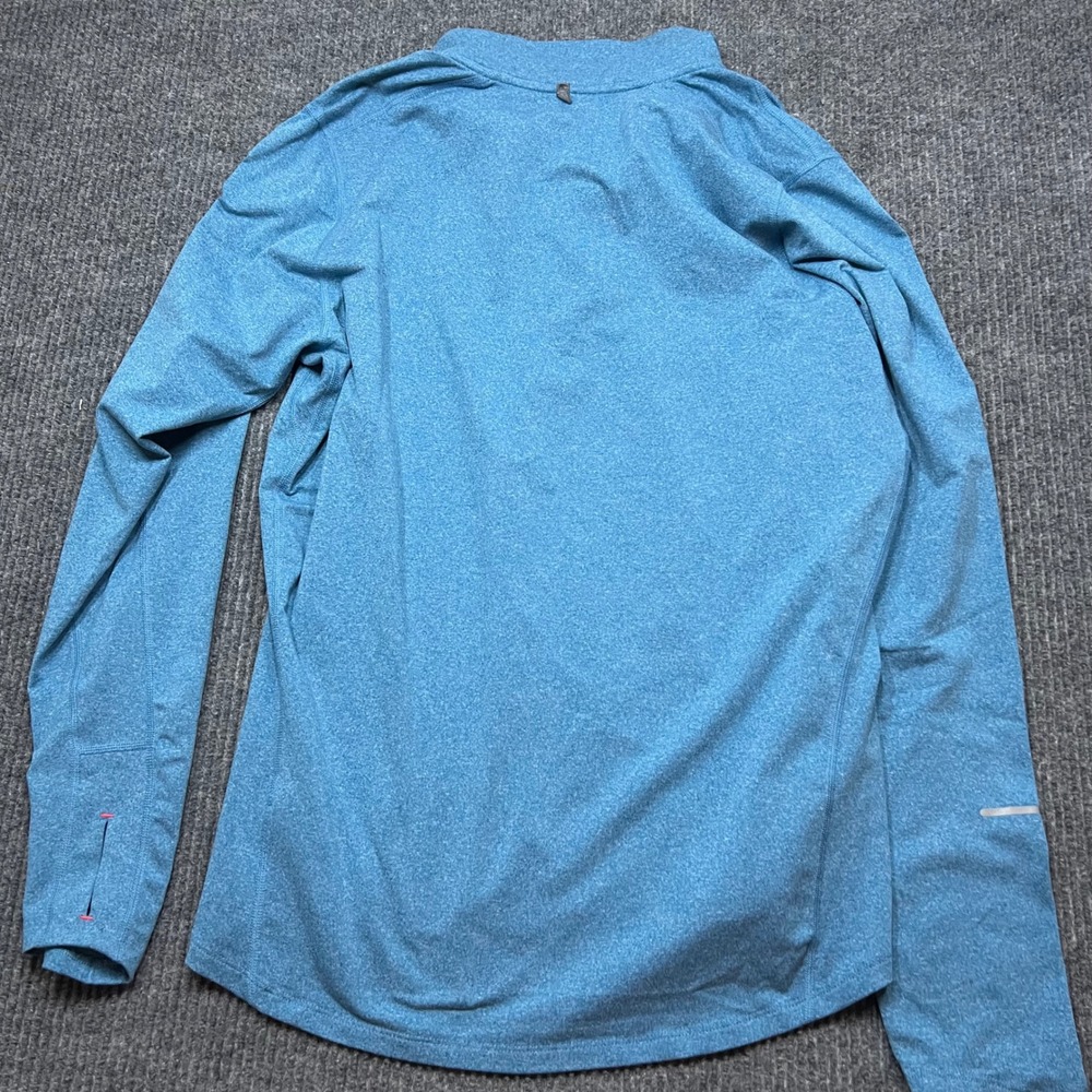 Nike Running Dri-FIT Element 1/4 Zip Pullover Blue Mens Medium 504606-413 ADV - Picture 3 of 9